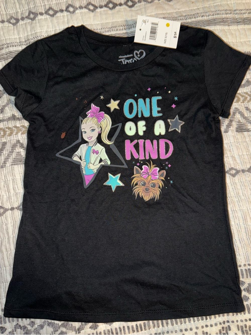 🎀NWT~Nickelodeon JoJo Siwa short sleeve round neck tee shirt!
